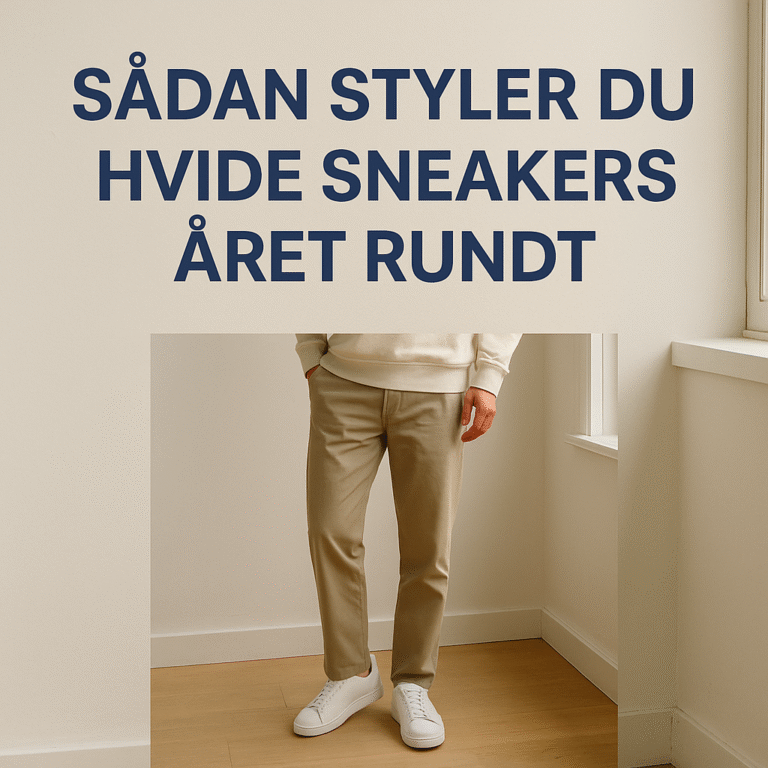 Sådan styler du hvide sneakers året rundt