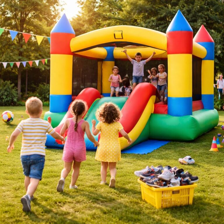 Lej en hoppeborg: Det skal du vide før du booker (plads, opsætning og sikkerhed)