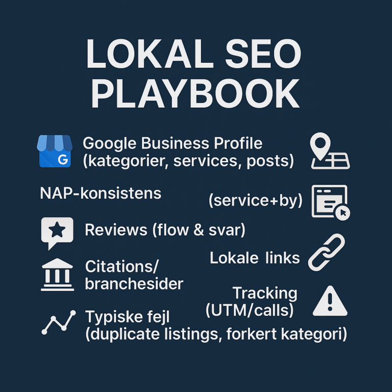 Lokal SEO: 12 konkrete forbedringer der giver flere henvendelser